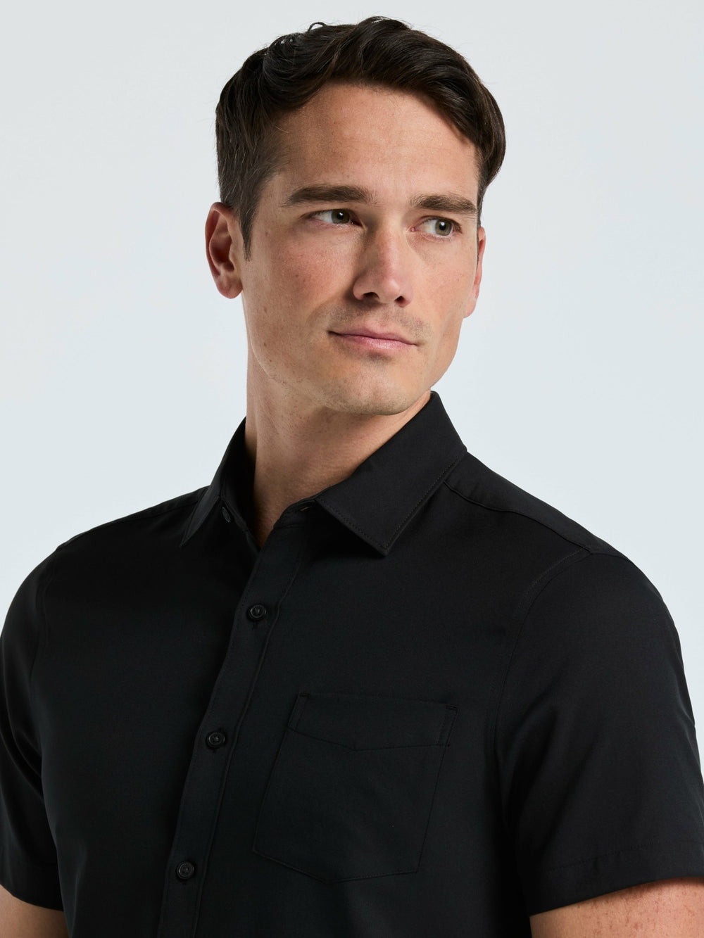 Total Stretch Slim Fit Solid Shirt -  Perry Ellis online
