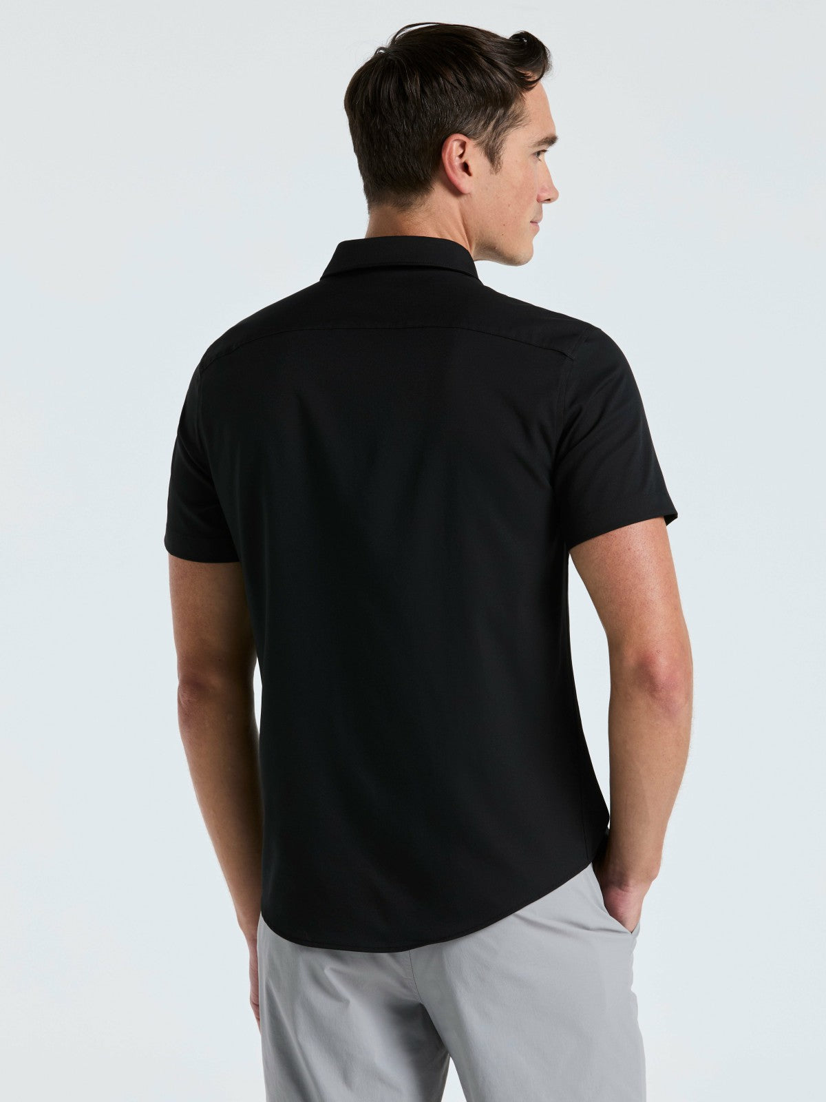Total Stretch Slim Fit Solid Shirt -  Perry Ellis online