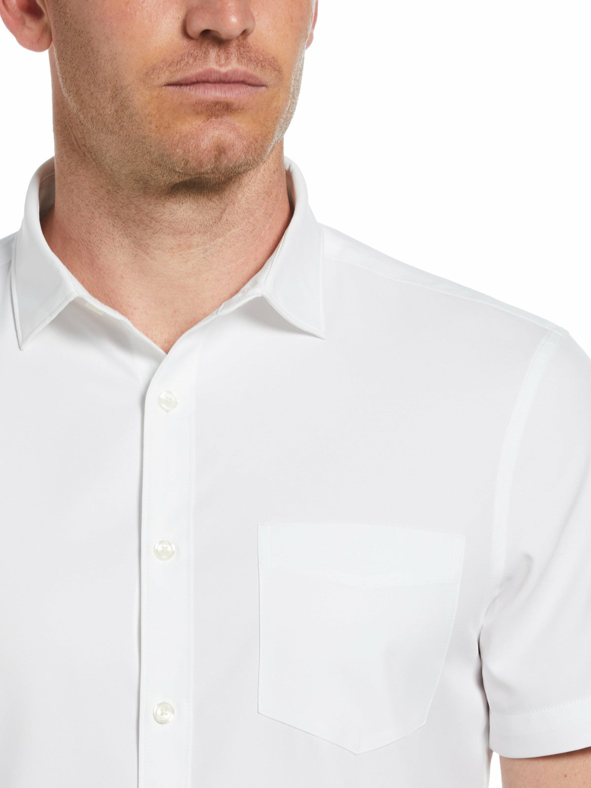 Total Stretch Slim Fit Solid Shirt -  Perry Ellis online