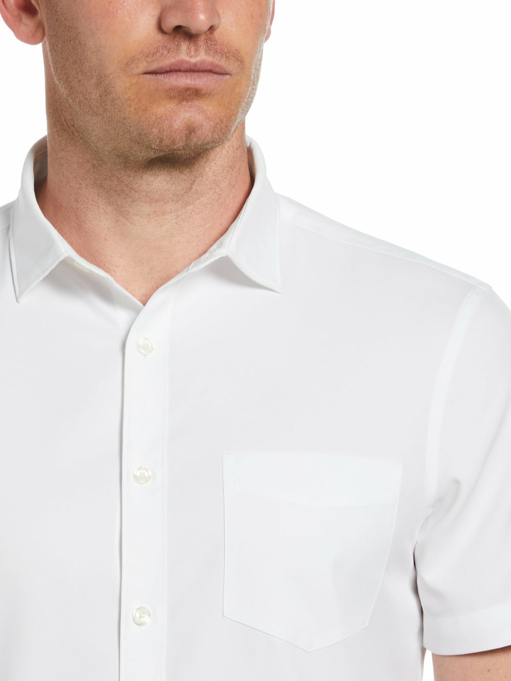 Total Stretch Slim Fit Solid Shirt -  Perry Ellis online