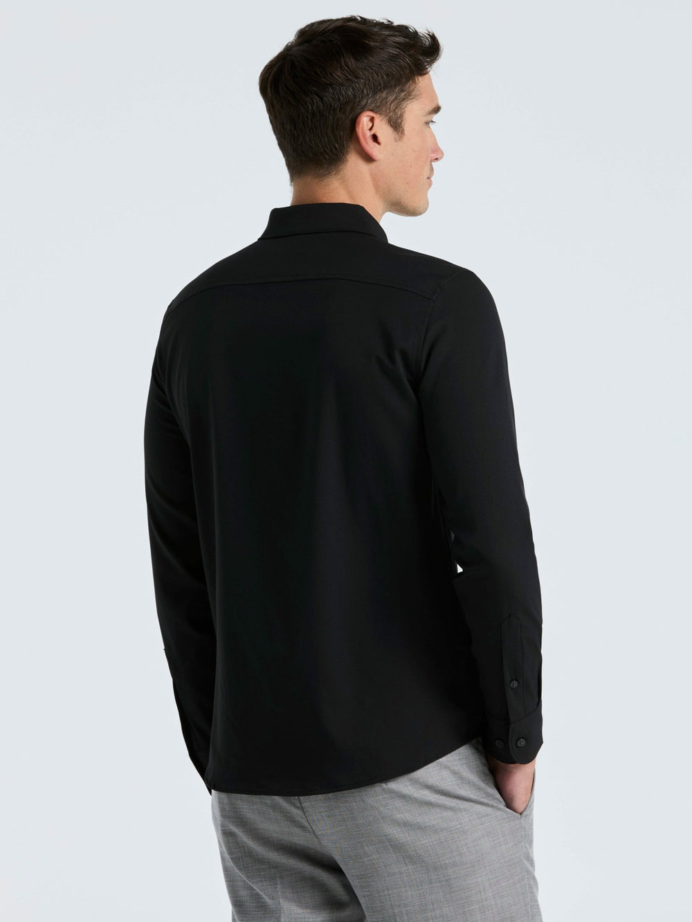 Untucked Total Stretch Slim Fit Solid Shirt -  Perry Ellis discount