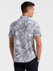 Slim Fit Botanical Print Shirt -  Perry Ellis for sale
