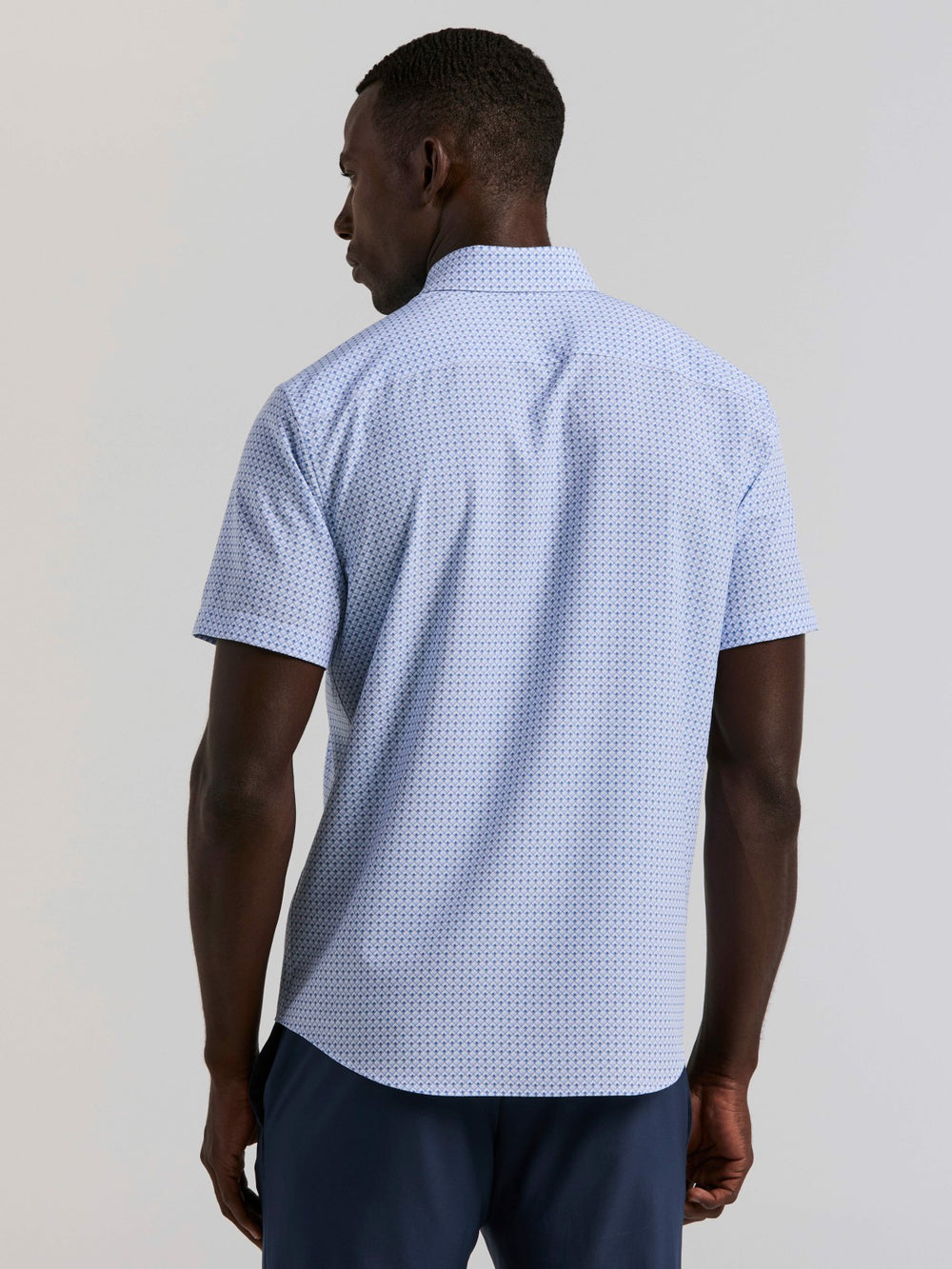Slim Fit Cube Geometric Print Shirt -  Perry Ellis on sale