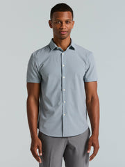 Slim Fit Cube Geometric Print Shirt -  Perry Ellis on sale