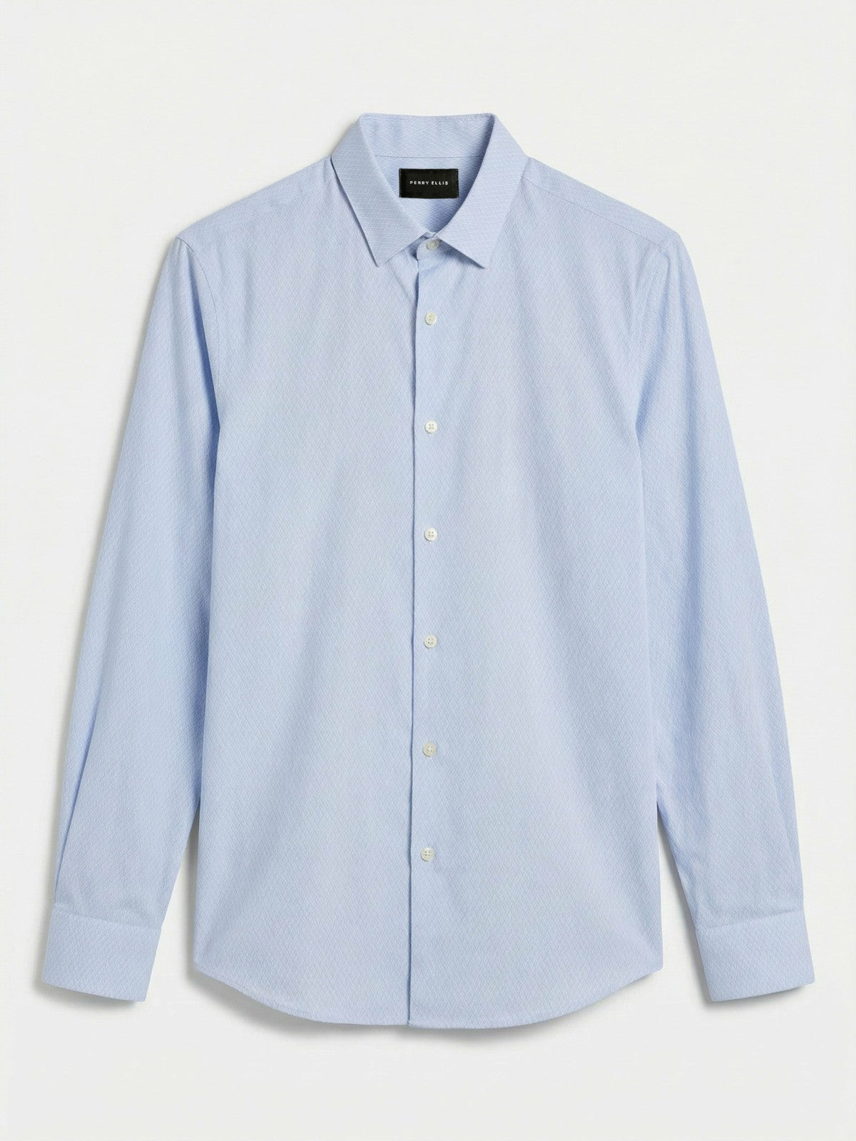 Slim Fit Total Stretch Diamond Geo Print Shirt -  Perry Ellis US