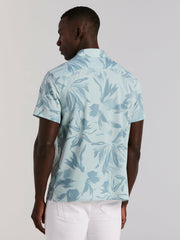 Camp Collar Floral Print Soft Touch Shirt -  Perry Ellis near me