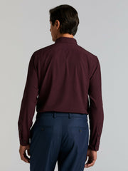 Diamond Print Slim Fit Total Stretch Shirt -  Perry Ellis on sale