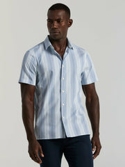 Multi Tonal Vertical Stripe Shirt -  Perry Ellis discount