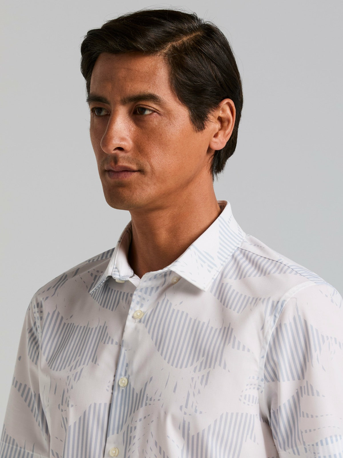 Slim Fit Feather Print Shirt -  Perry Ellis near me