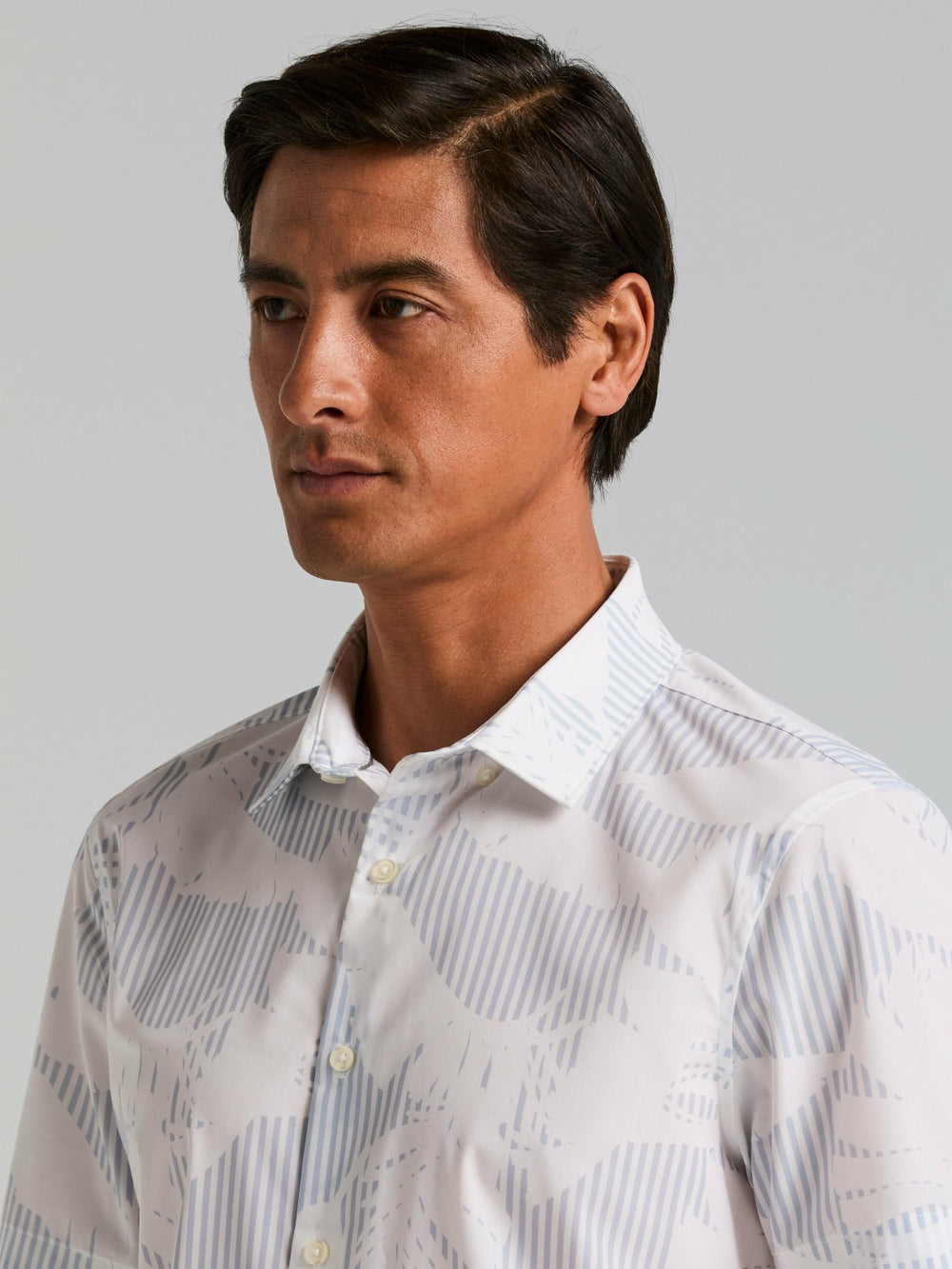Slim Fit Feather Print Shirt -  Perry Ellis near me