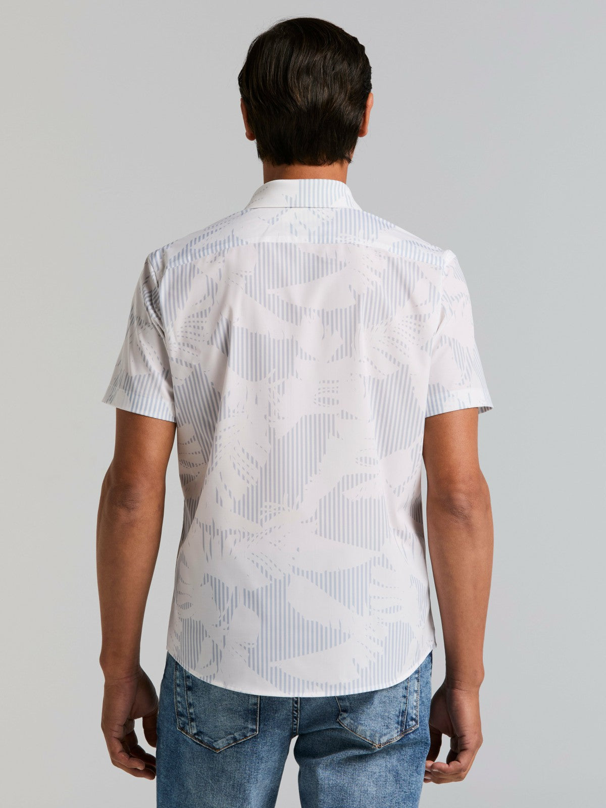 Slim Fit Feather Print Shirt -  Perry Ellis near me