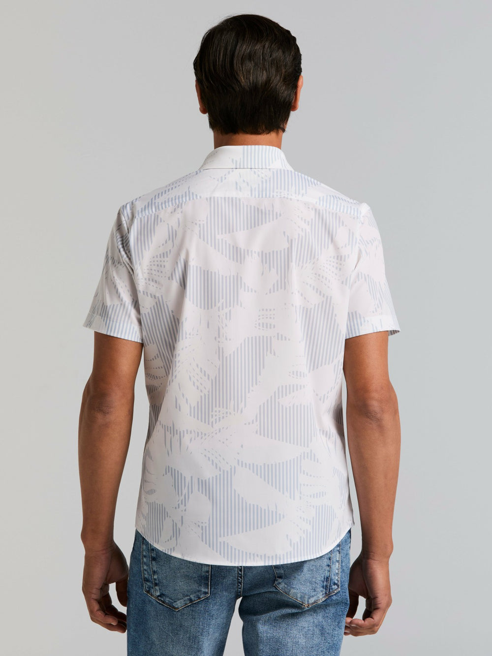 Slim Fit Feather Print Shirt -  Perry Ellis near me
