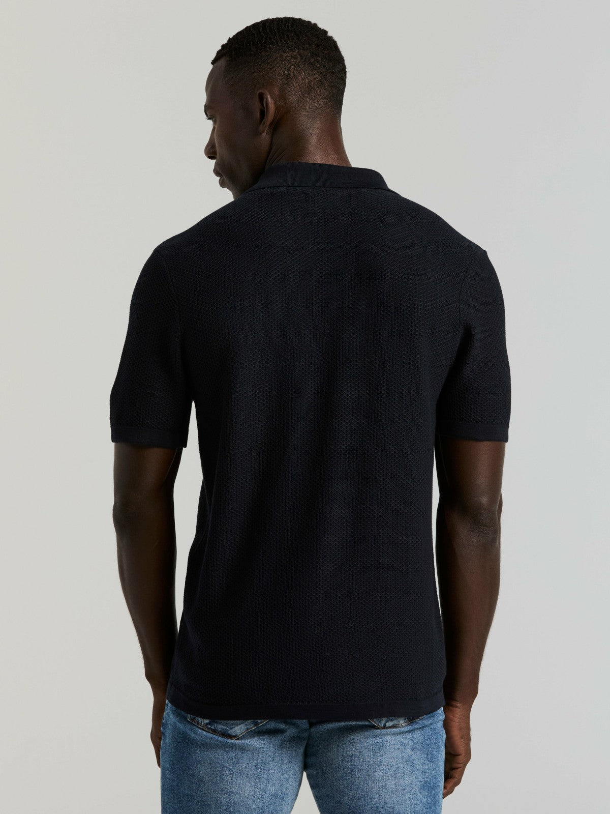 Short Sleeve Button Front Sweater -  Perry Ellis for sale