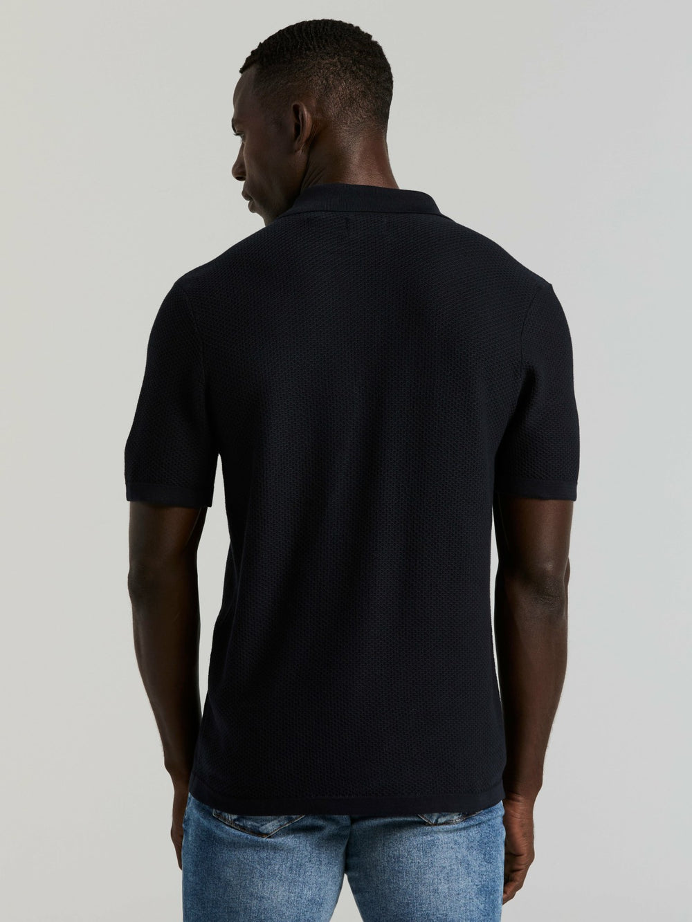 Short Sleeve Button Front Sweater -  Perry Ellis for sale