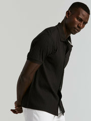 Ribbed Button Front Knit -  Perry Ellis on sale