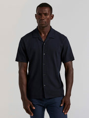 Vertical Stripe Jacquard Button Front Knit -  Perry Ellis online