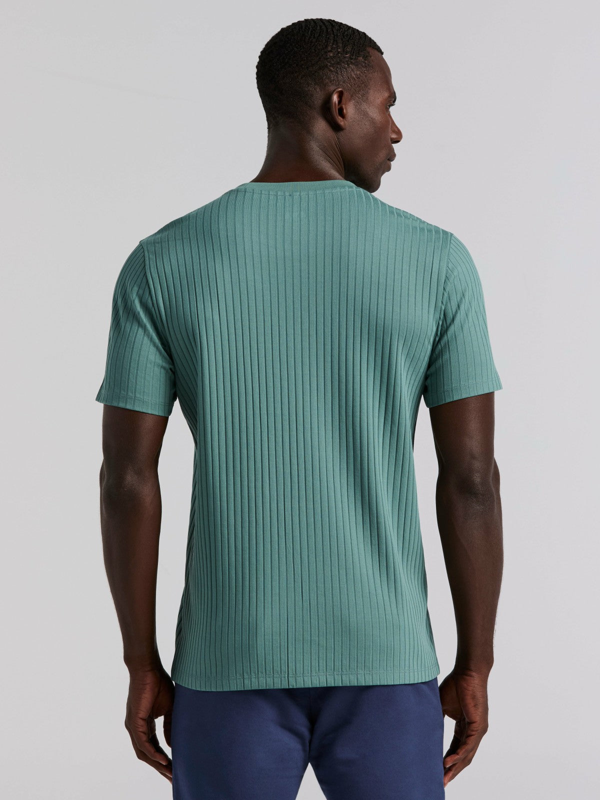 Ribbed Crew Neck Tee -  Perry Ellis online