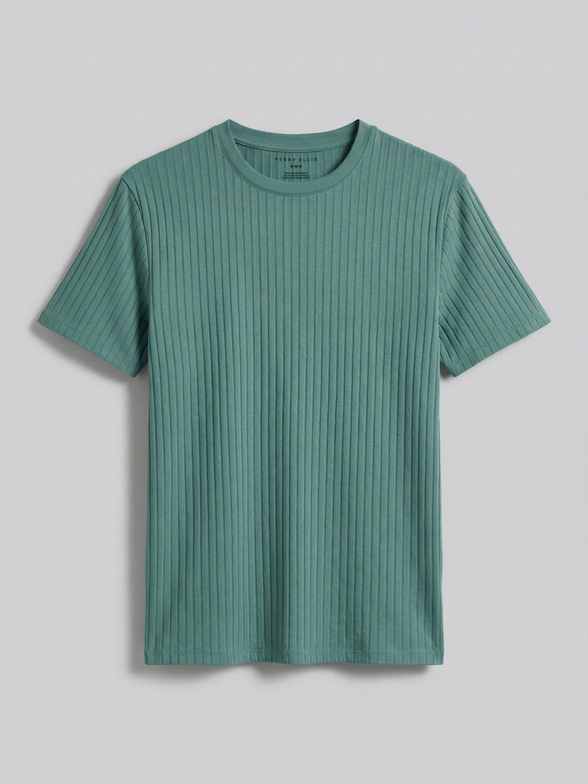 Ribbed Crew Neck Tee -  Perry Ellis online