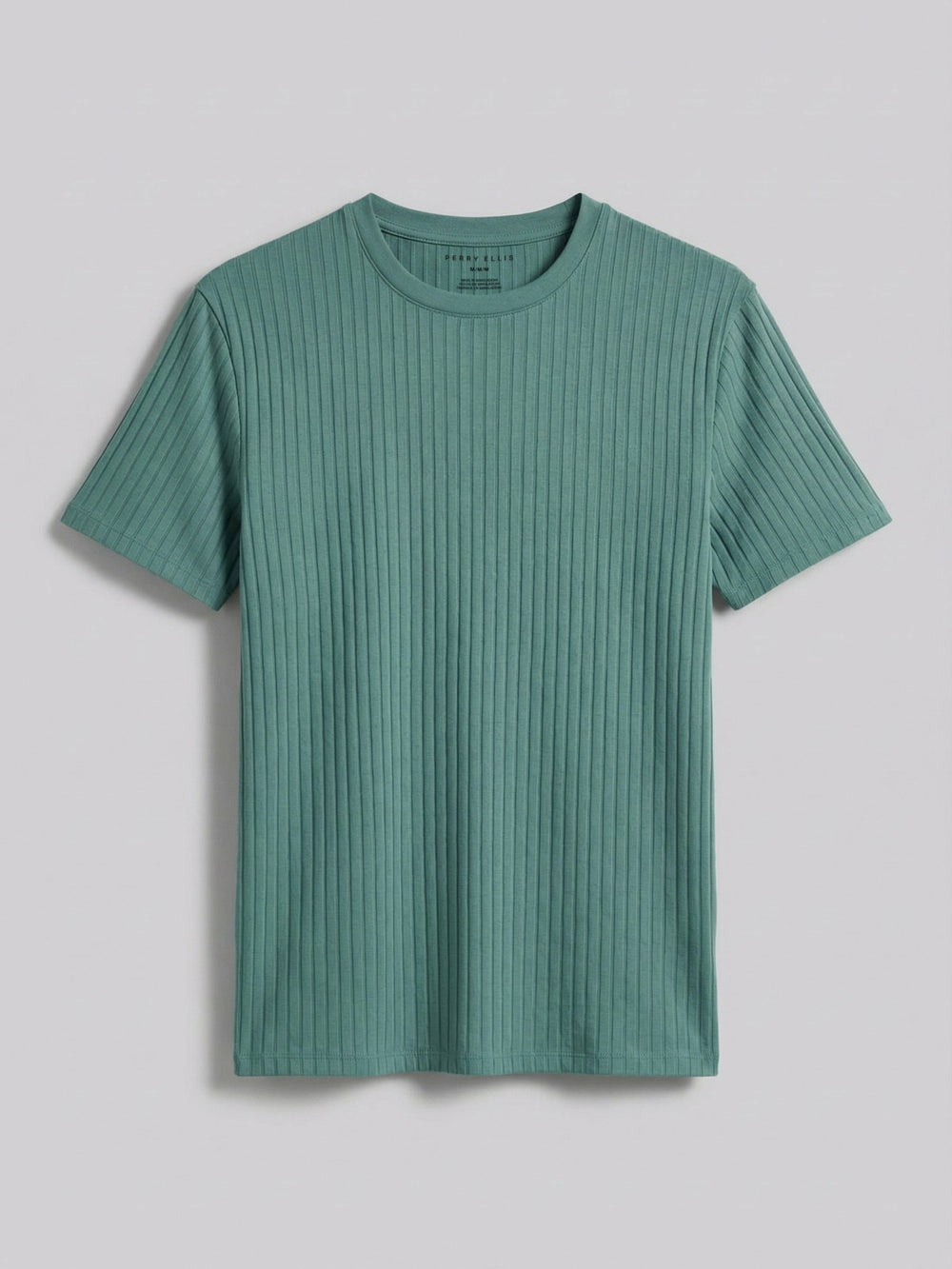 Ribbed Crew Neck Tee -  Perry Ellis online