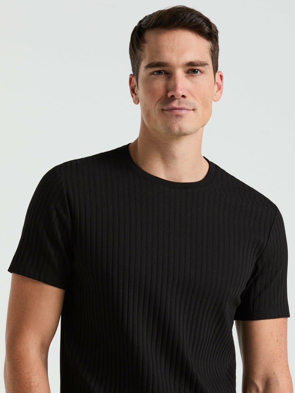Ribbed Crew Neck Tee -  Perry Ellis online