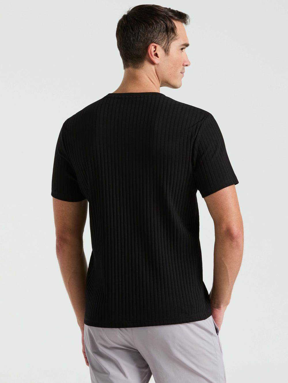 Ribbed Crew Neck Tee -  Perry Ellis online