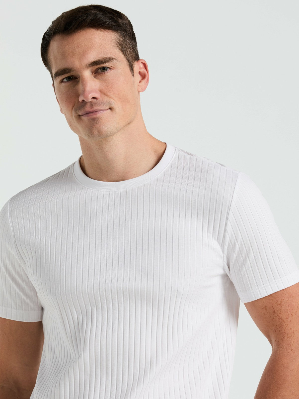 Ribbed Crew Neck Tee -  Perry Ellis online