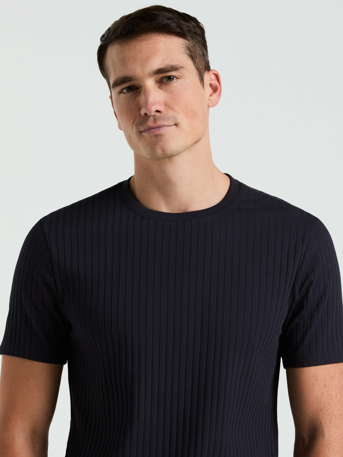 Ribbed Crew Neck Tee -  Perry Ellis online