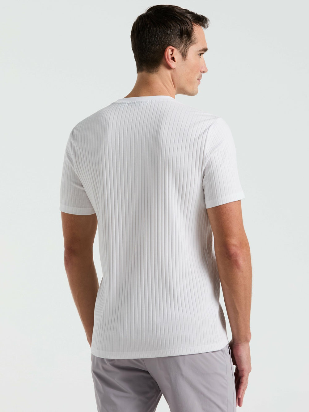 Ribbed Crew Neck Tee -  Perry Ellis online
