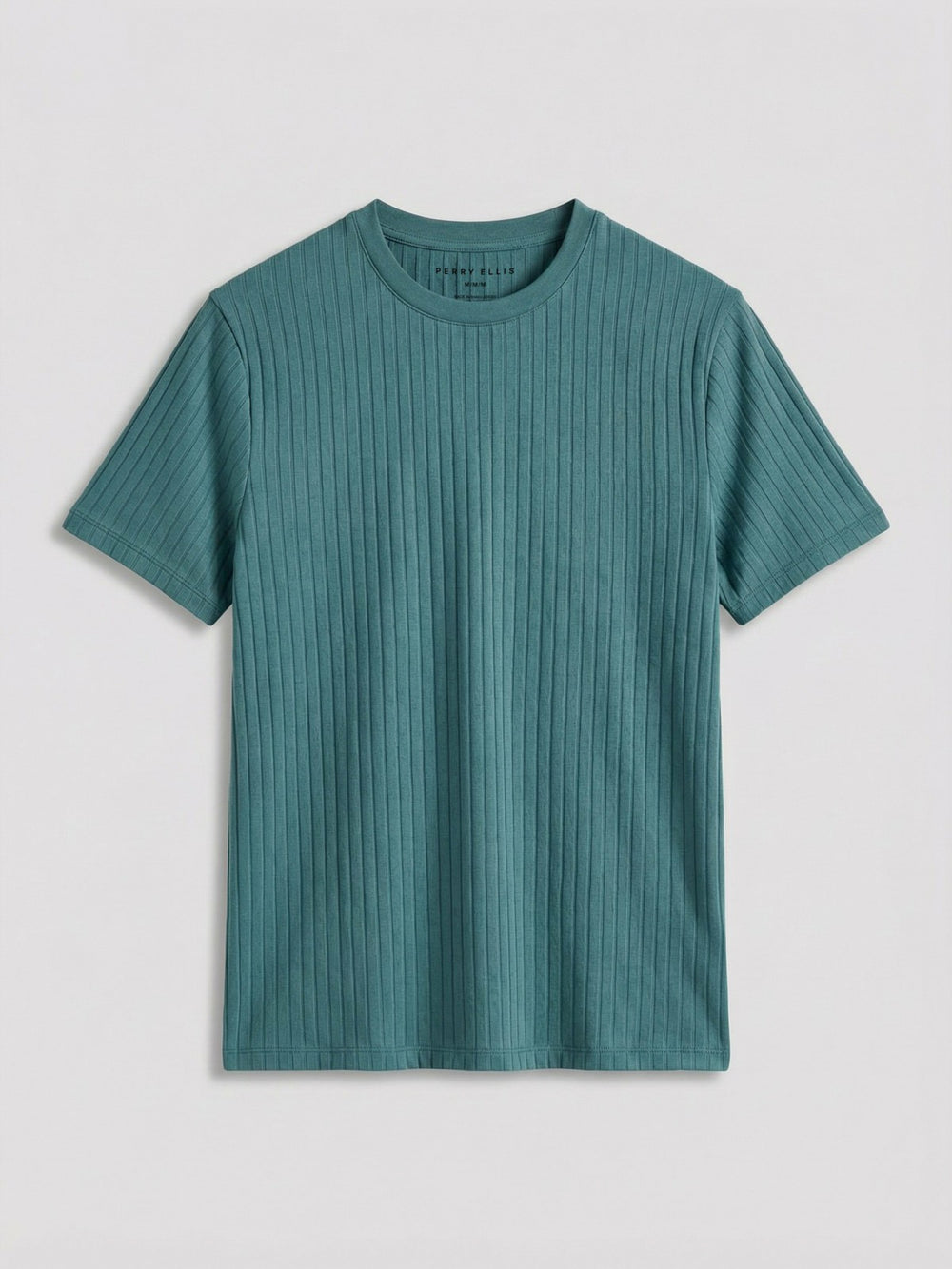 Ribbed Crew Neck Tee -  Perry Ellis online