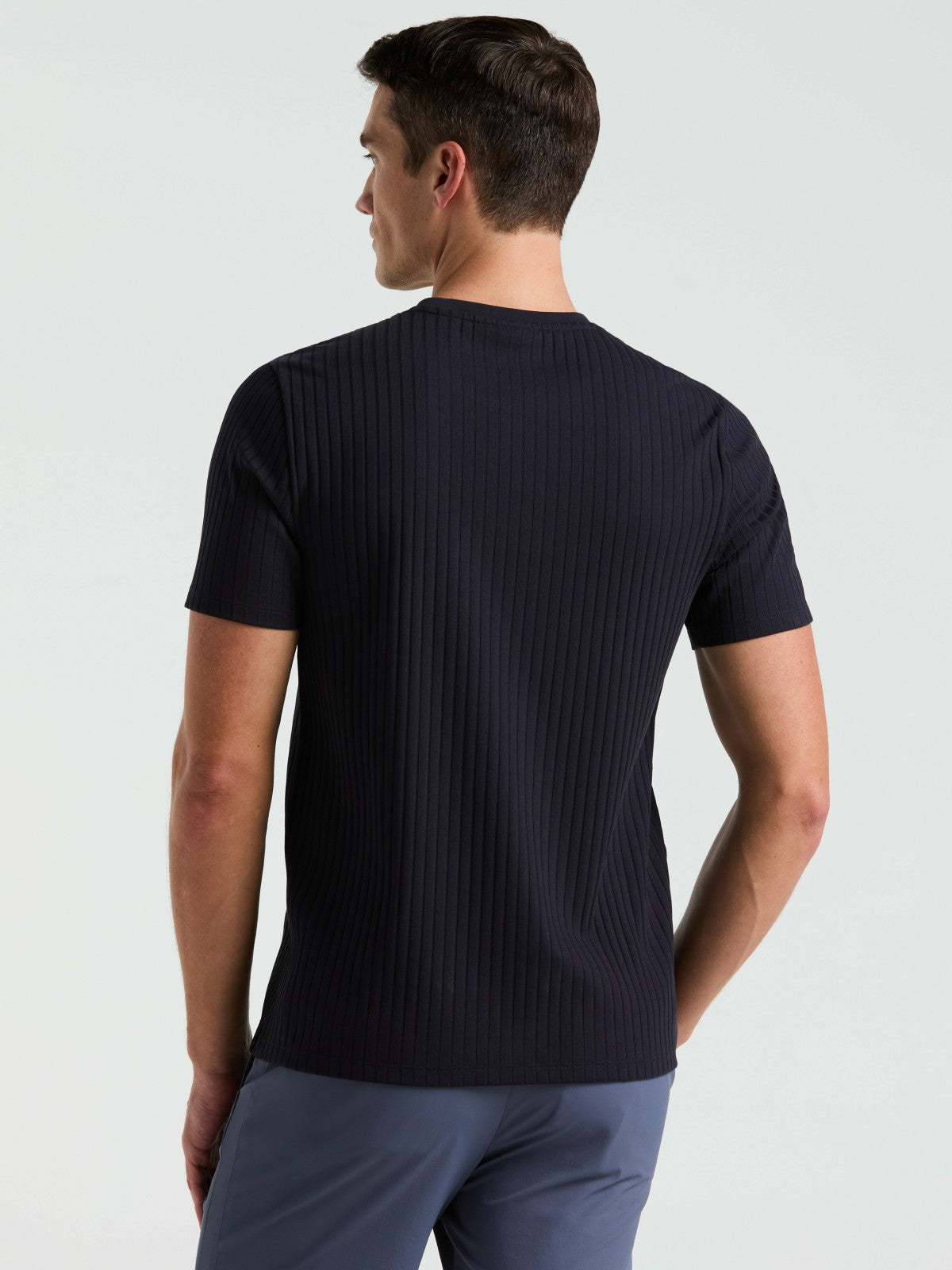 Ribbed Crew Neck Tee -  Perry Ellis online