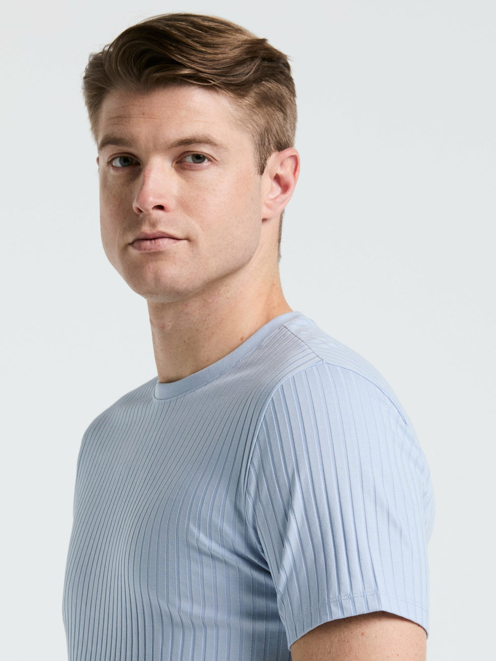 Ribbed Crew Neck Tee -  Perry Ellis online