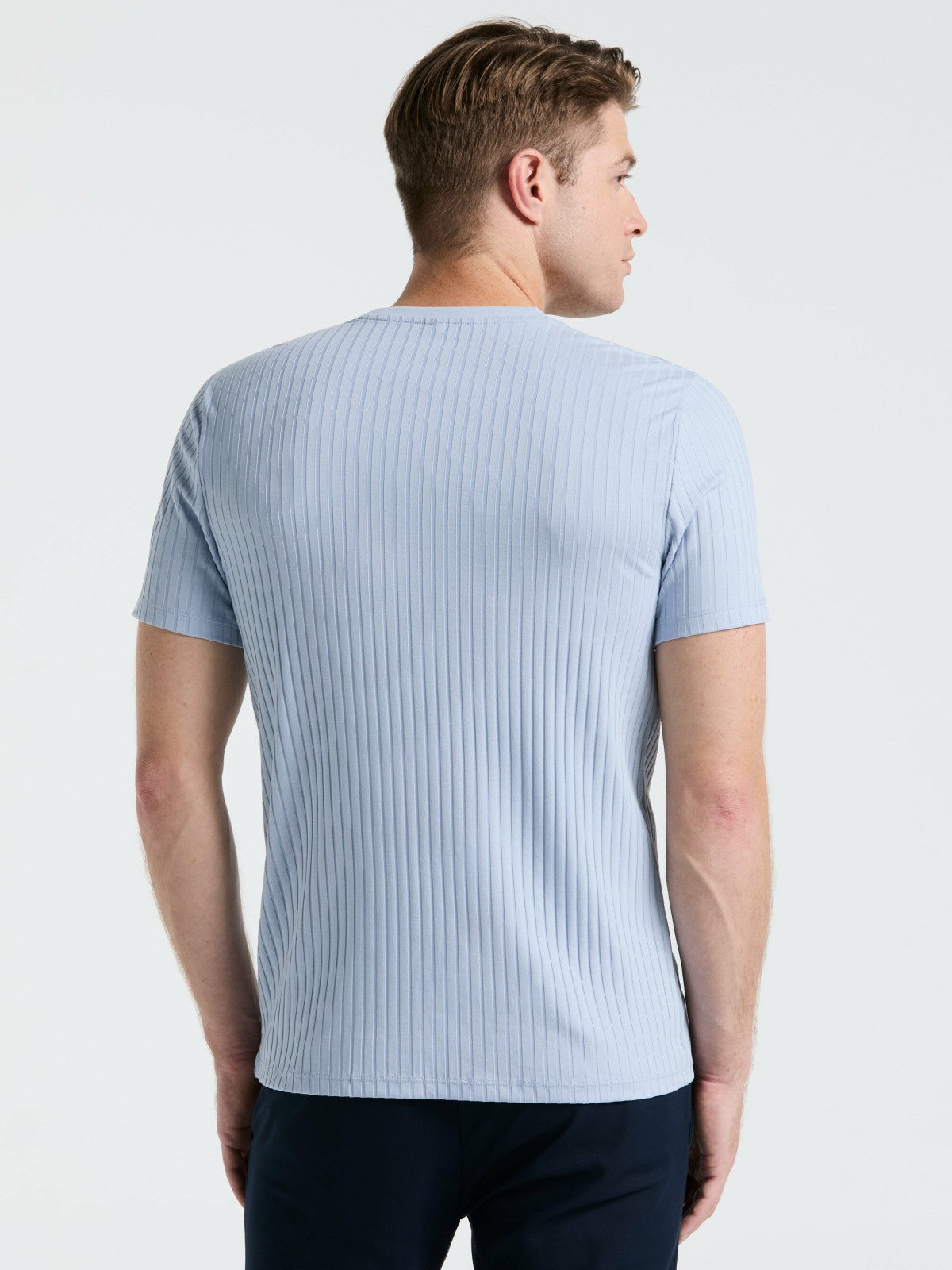 Ribbed Crew Neck Tee -  Perry Ellis online