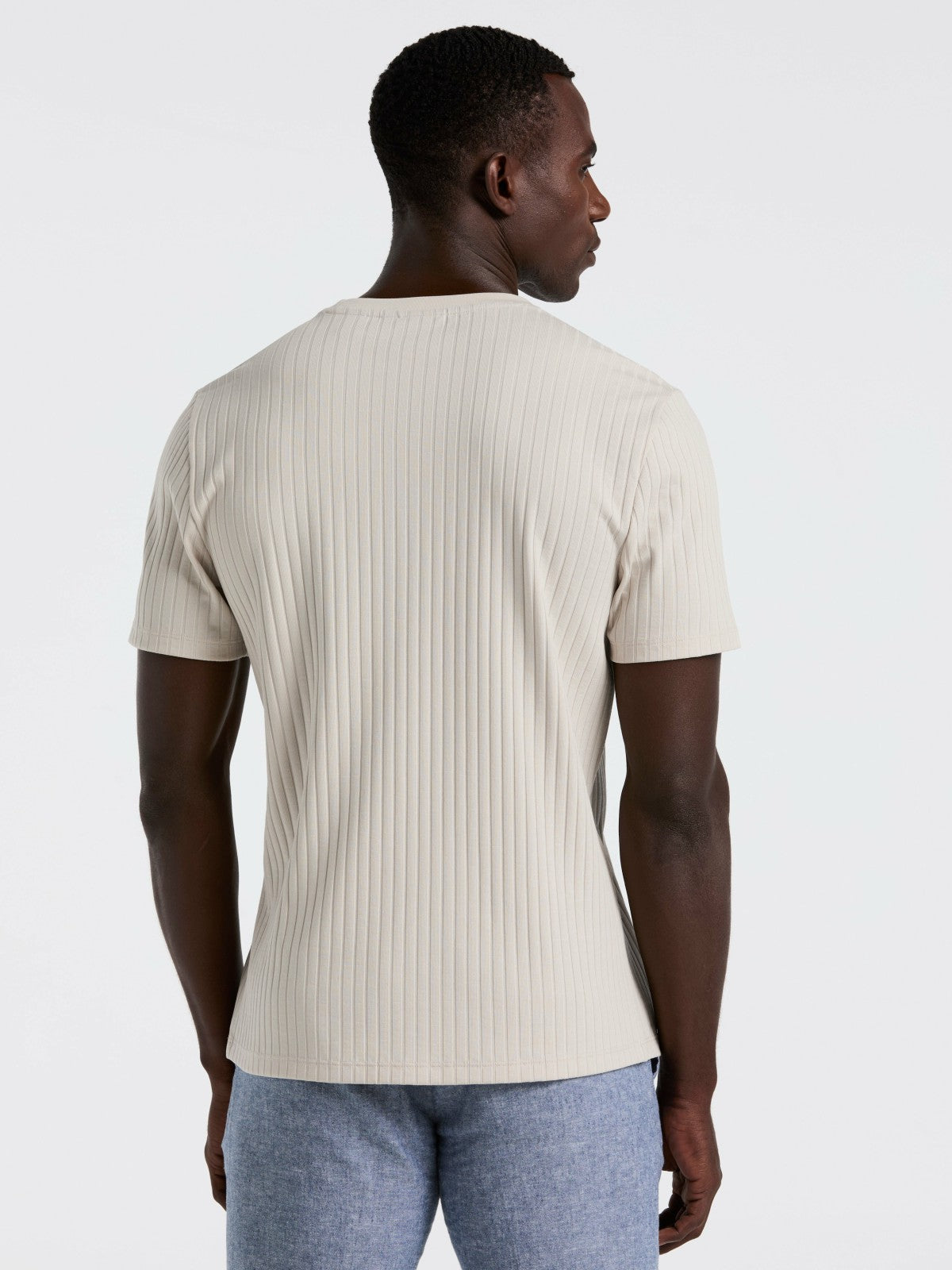 Ribbed Crew Neck Tee -  Perry Ellis online