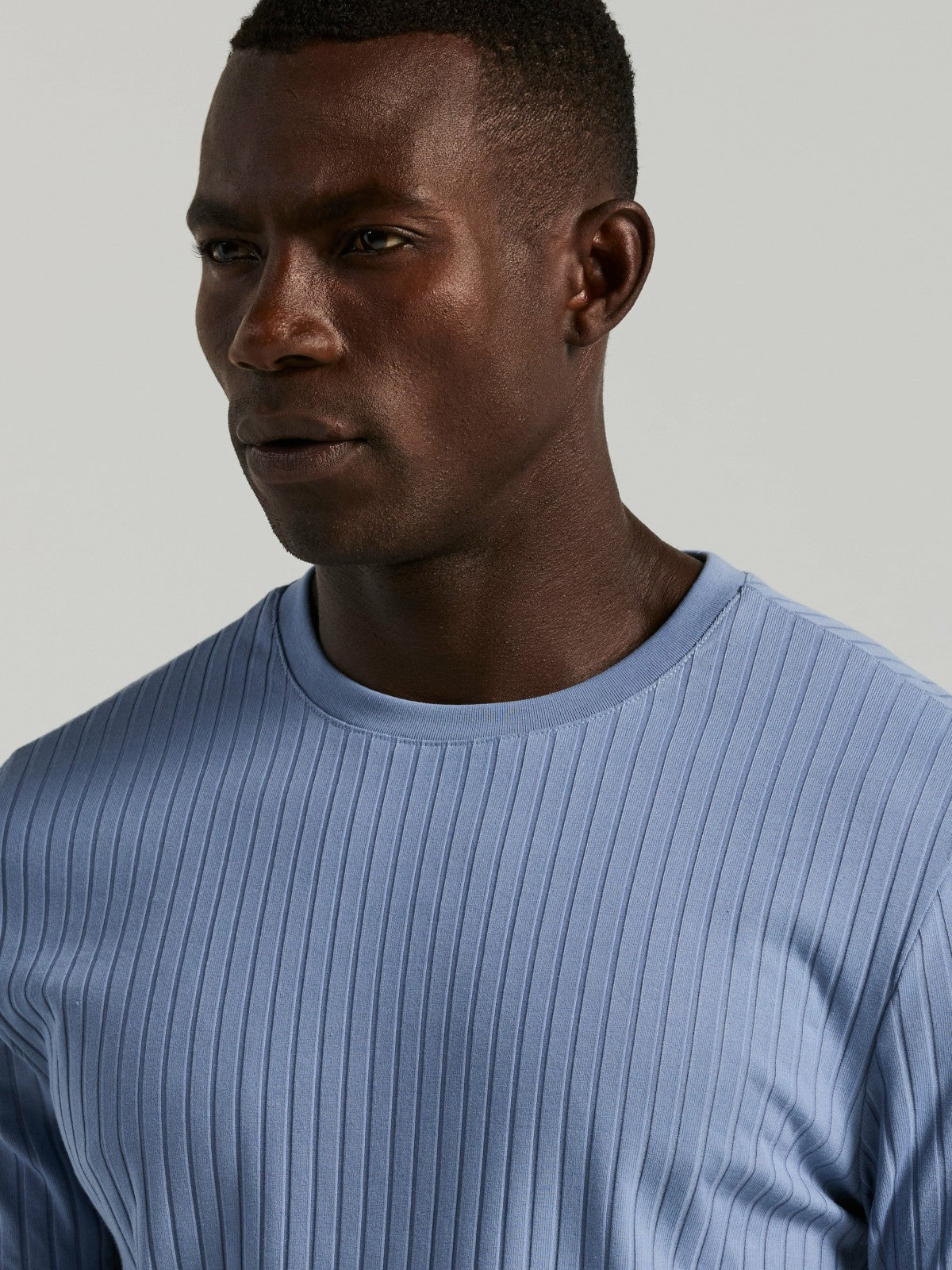 Ribbed Crew Neck Tee -  Perry Ellis online