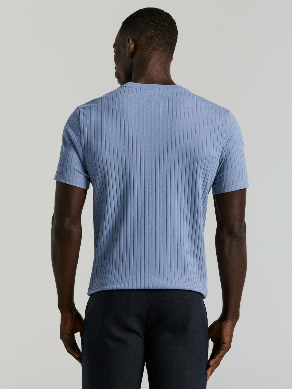 Ribbed Crew Neck Tee -  Perry Ellis online