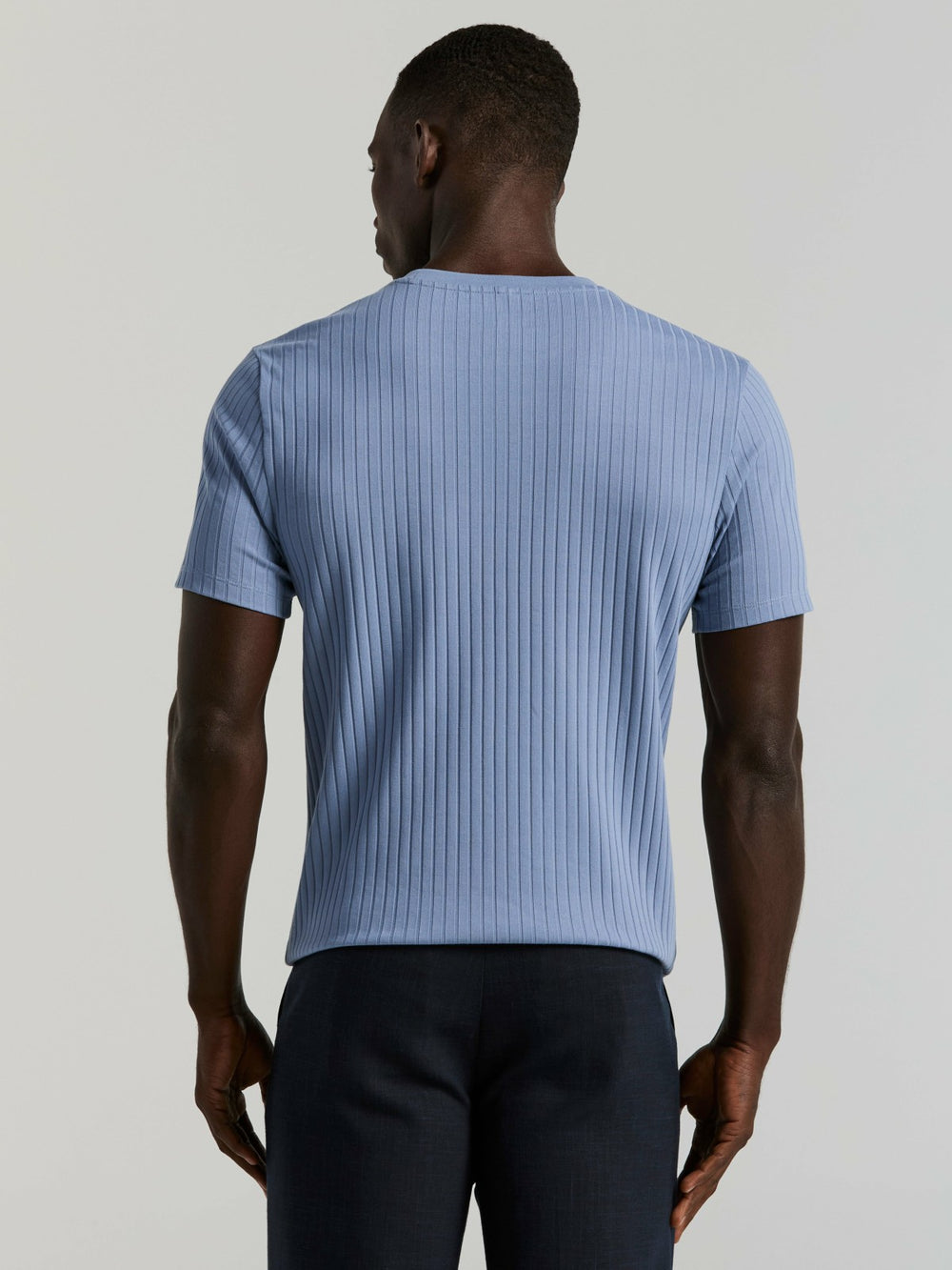 Ribbed Crew Neck Tee -  Perry Ellis online