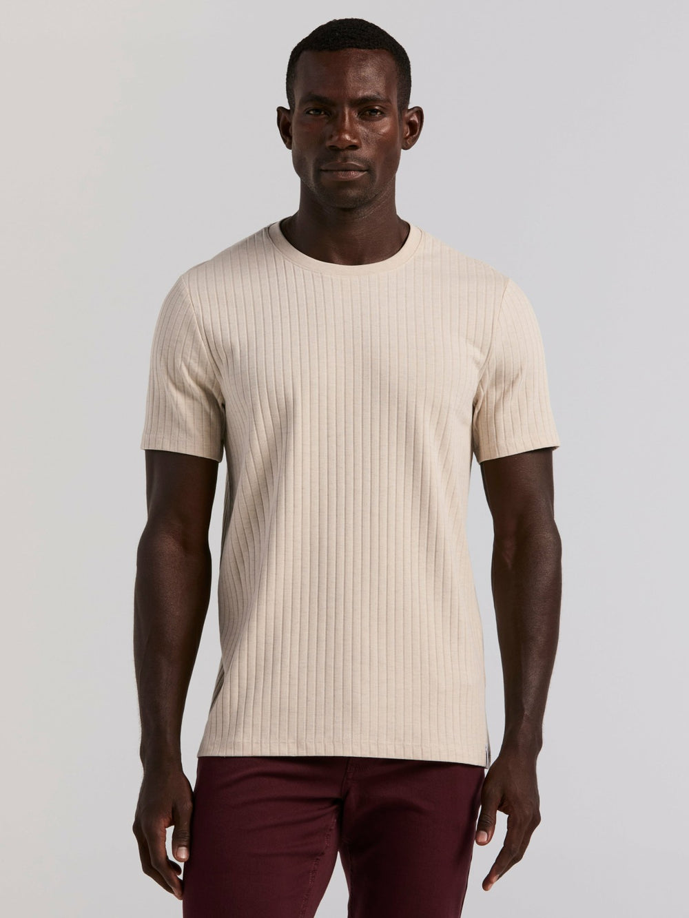 Ribbed Crew Neck Tee -  Perry Ellis online