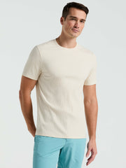 Ribbed Crew Neck Tee -  Perry Ellis online