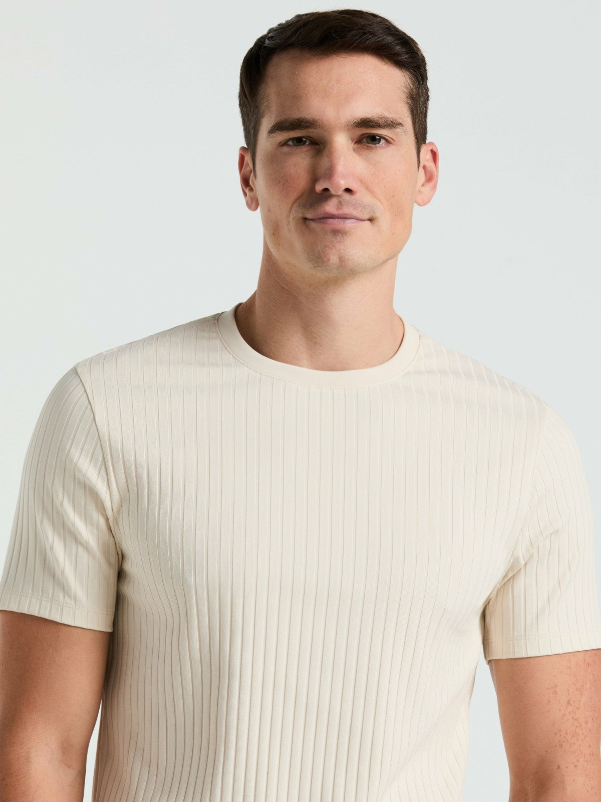 Ribbed Crew Neck Tee -  Perry Ellis online