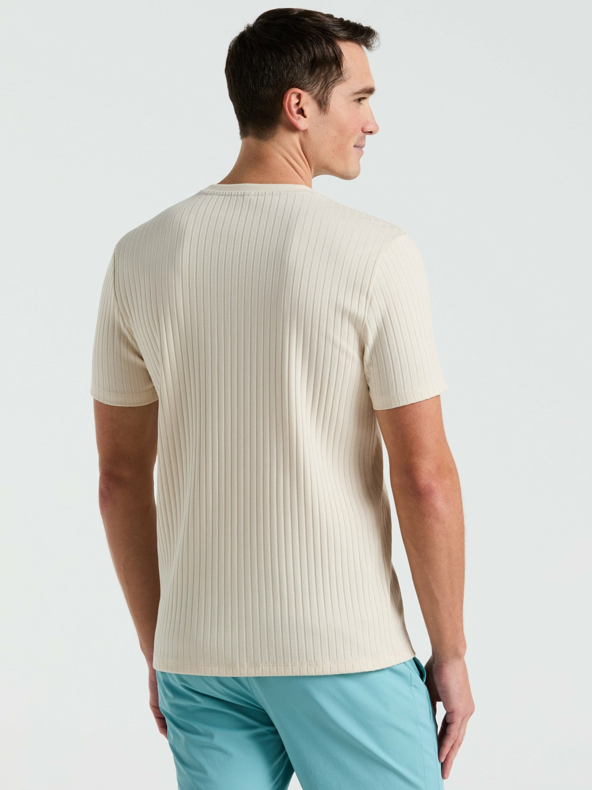 Ribbed Crew Neck Tee -  Perry Ellis online