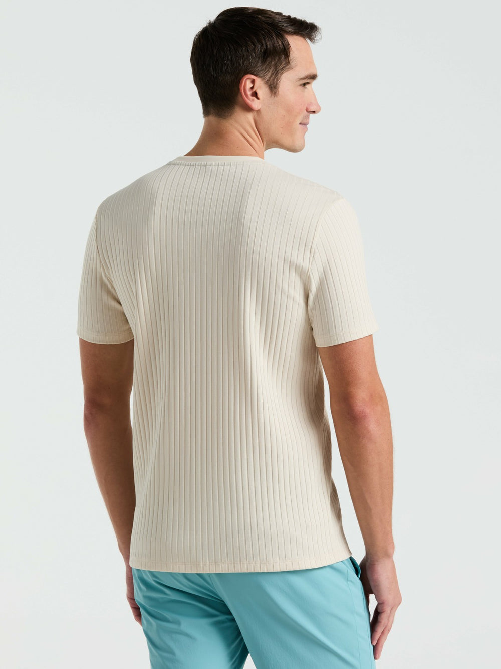Ribbed Crew Neck Tee -  Perry Ellis online
