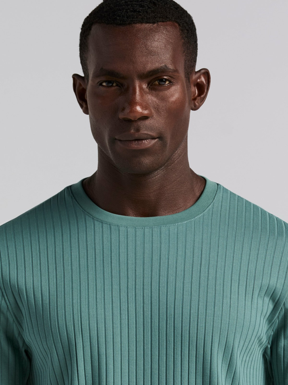 Ribbed Crew Neck Tee -  Perry Ellis online
