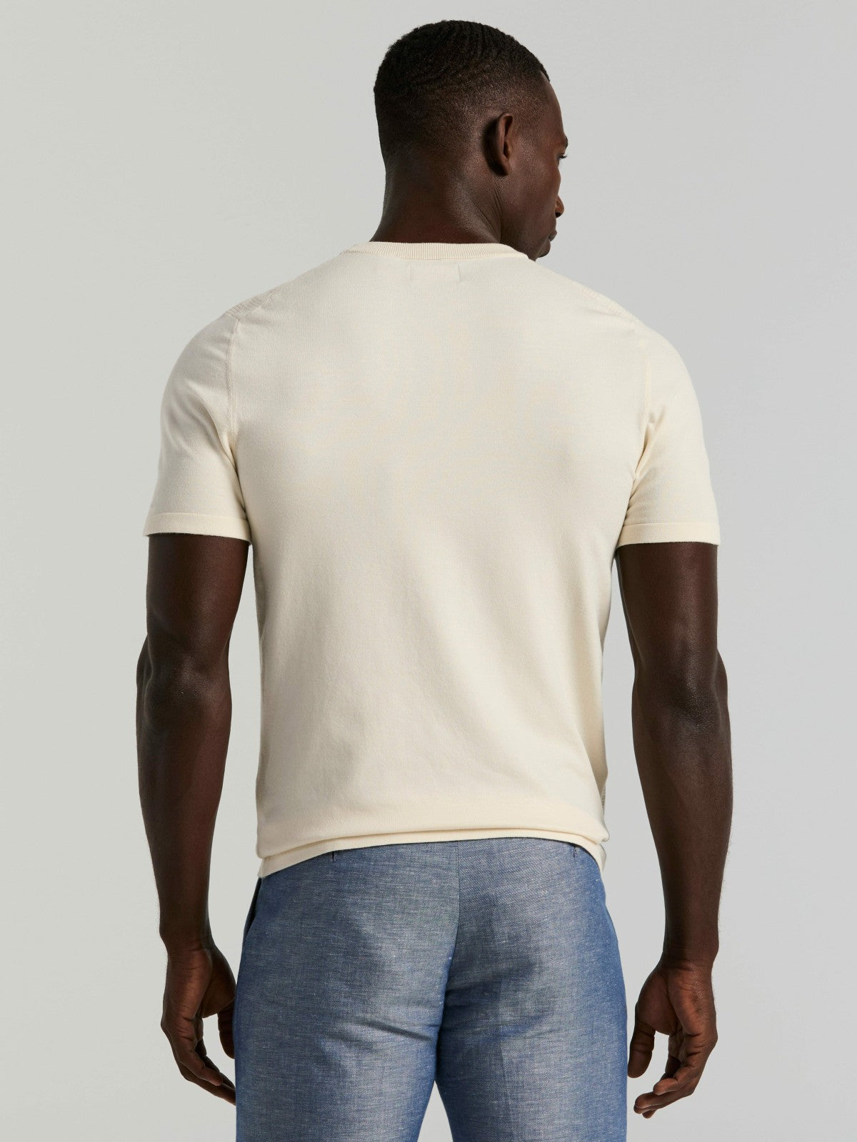 Geometric Textured Sweater Tee -  Perry Ellis near me
