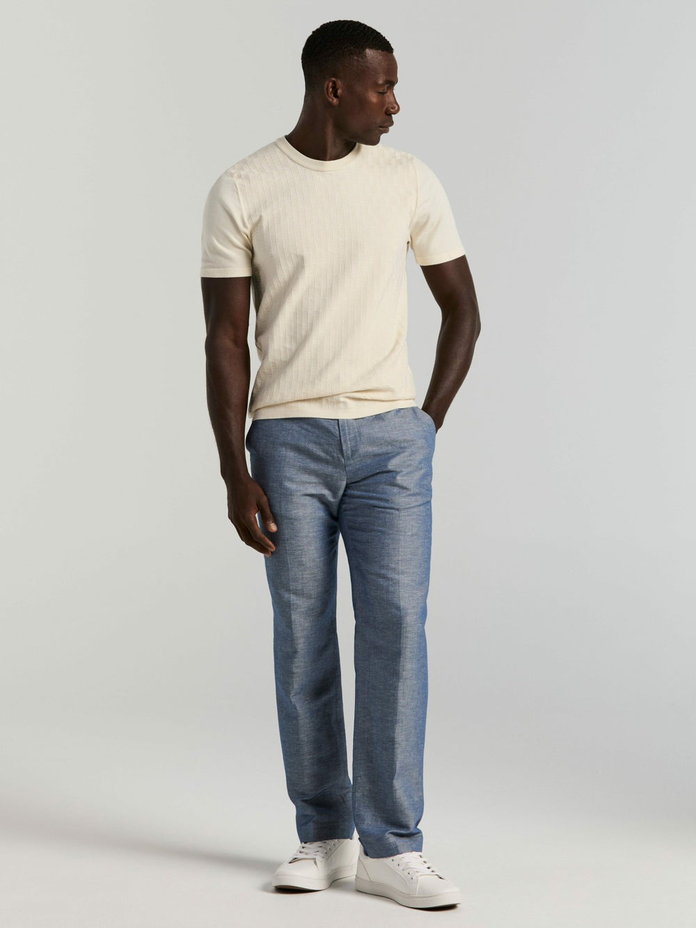 Geometric Textured Sweater Tee -  Perry Ellis near me
