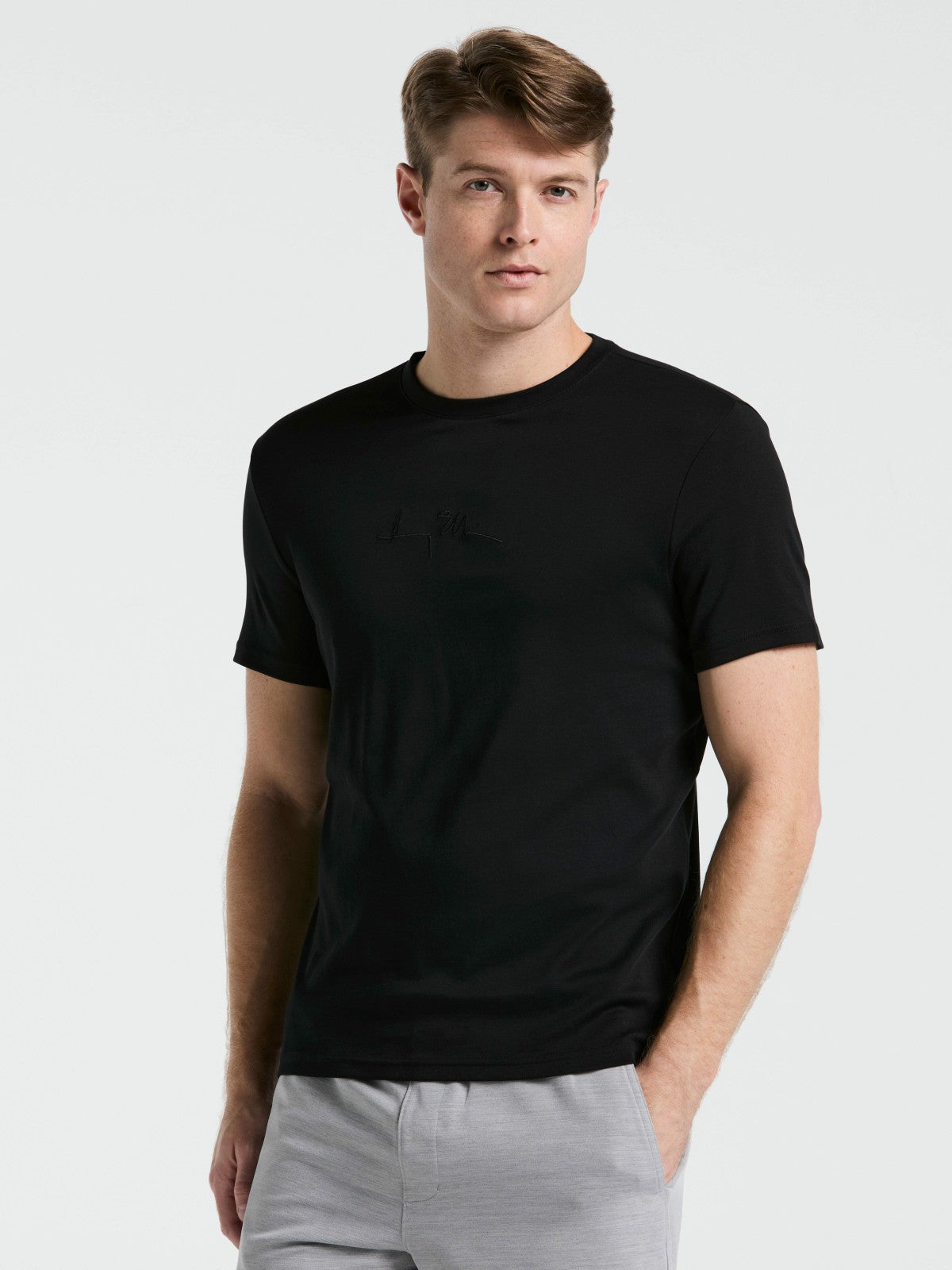 Bold Signature Crew Neck Tee -  Perry Ellis sale
