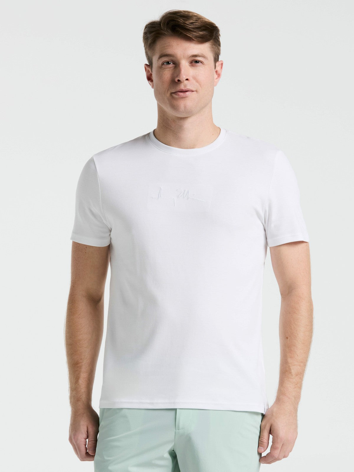 Bold Signature Crew Neck Tee -  Perry Ellis sale