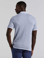 Cotton Modal Geo Polo Sweater -  Perry Ellis near me