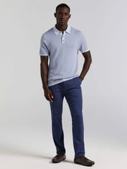 Cotton Modal Geo Polo Sweater -  Perry Ellis near me