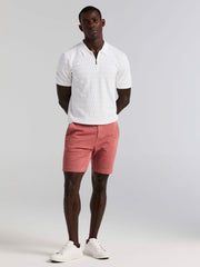 Geometric Pattern Zip Polo Sweater -  Perry Ellis sale