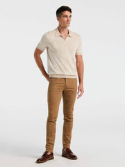 Leaf Print Open Collar Sweater Polo -  Perry Ellis for sale